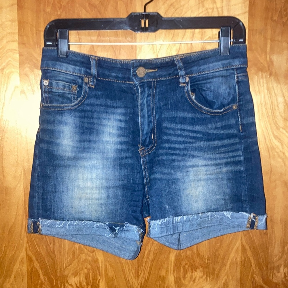 Indigo Rein High-Rise Distressed Jean Shorts Size 9/28